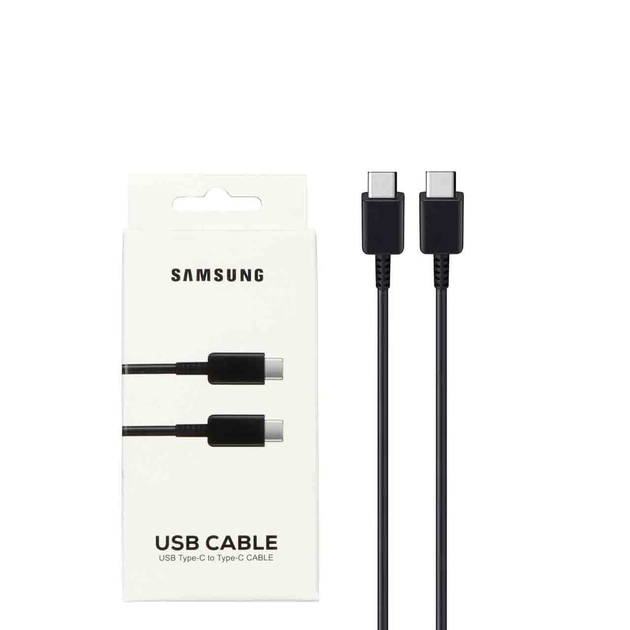 کابل شارژ SAMSUNG Type-C to Type-C مدل S23 PD - مشکی - (گارانتی شش ماهه) - درجه یک (t)